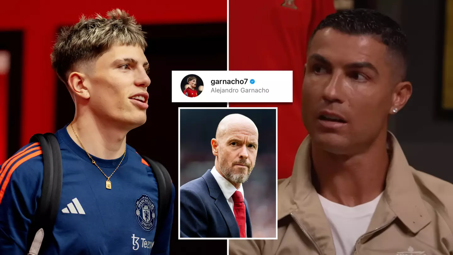 Man Utd fans notice Alejandro Garnacho's Instagram activity after Cristiano Ronaldo's latest attack on Erik ten Hag