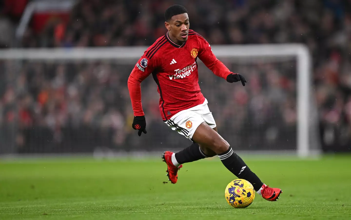 Anthony Martial in action for Manchester United. Image: Getty