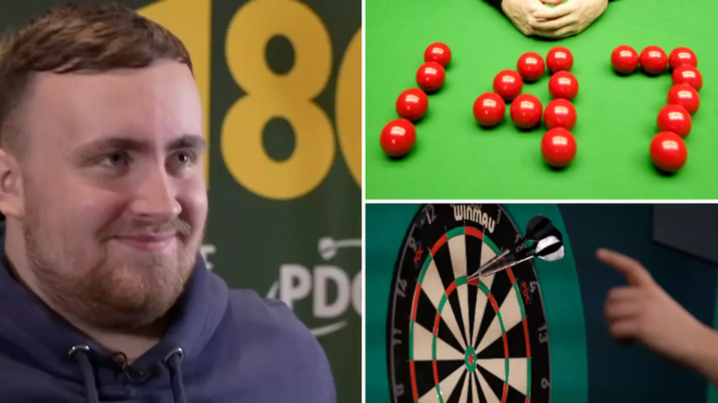 Luke Littler didn’t hesitate when asked what’s harder out of scoring nine-darter or 147 snooker break