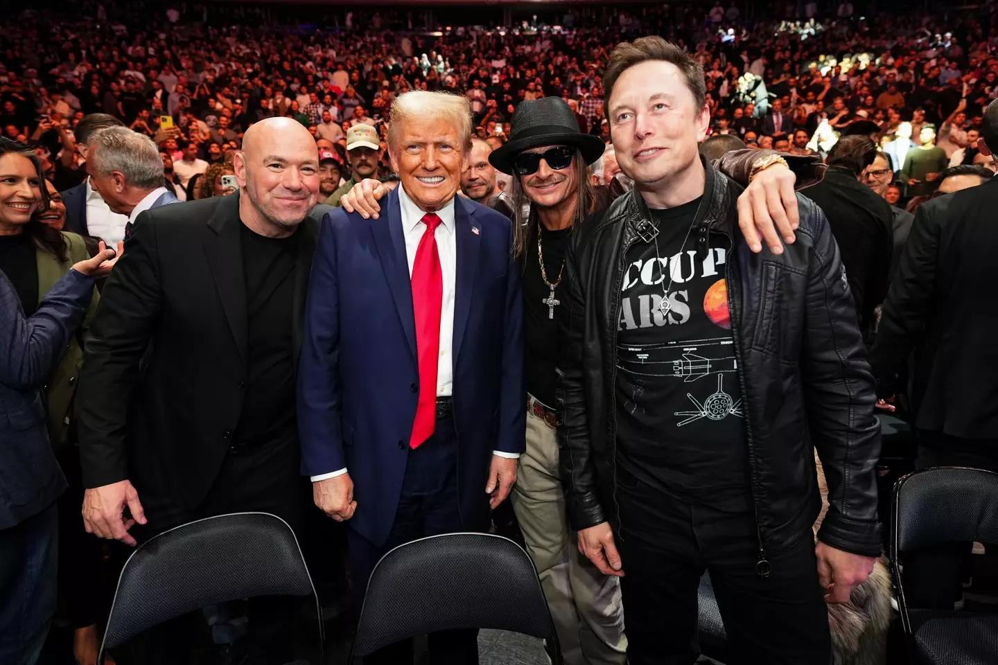 Dana White led the fight negotiations between Elon Musk and Mark Zuckerberg. Image: Getty