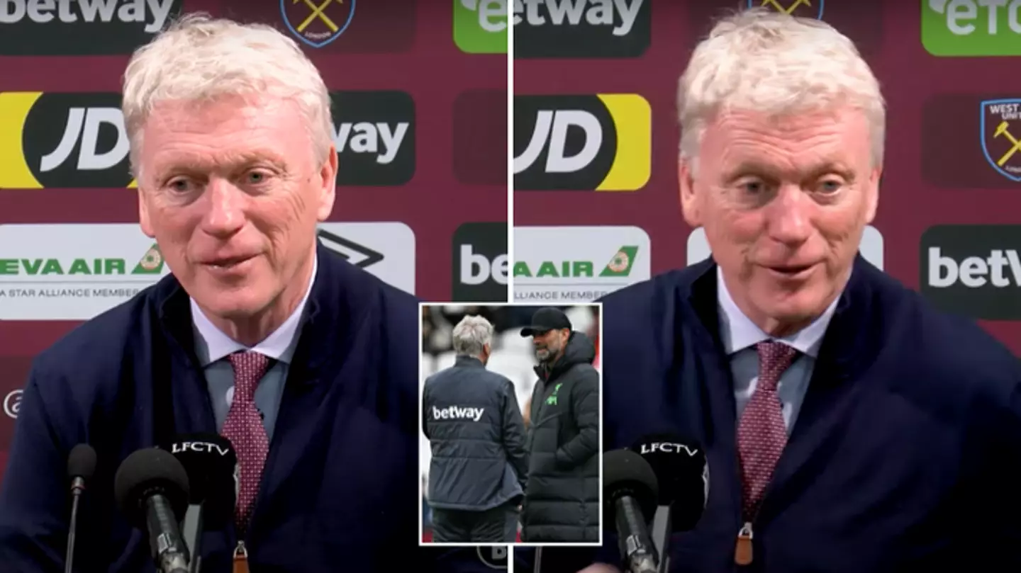 David Moyes' comments towards Jurgen Klopp after Liverpool draw have left everyone in stitches