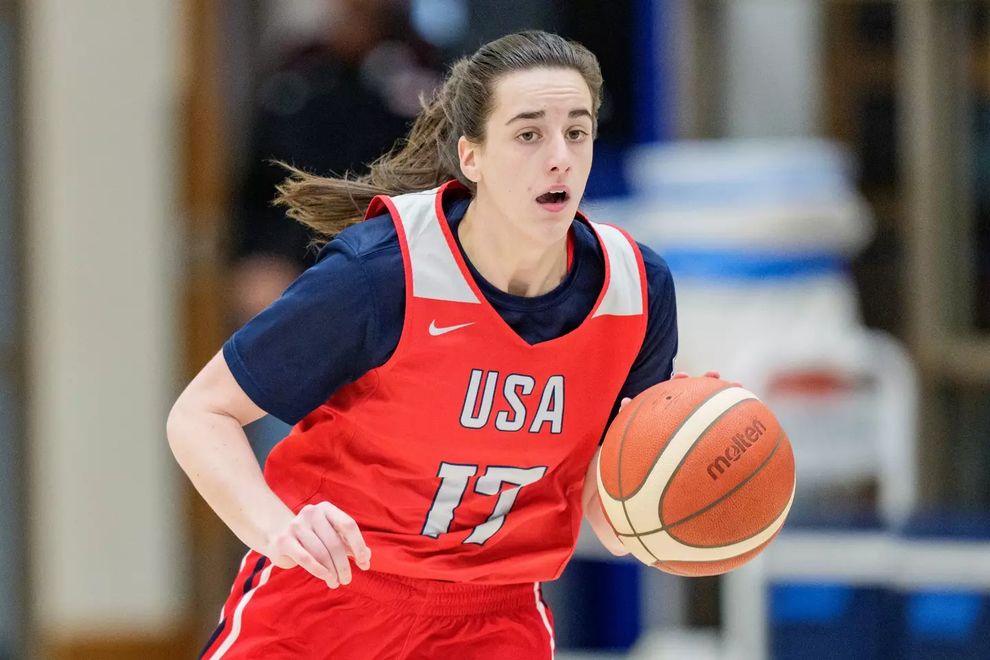 Caitlin Clark playing for the United States Women's Basketball Team (Image: Getty)