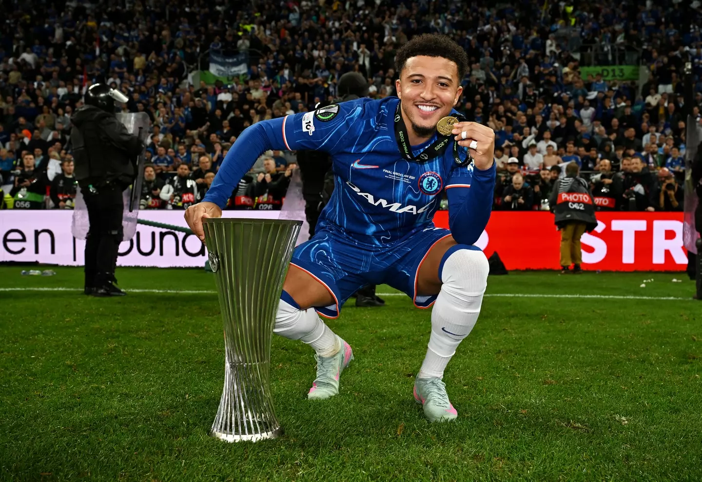 Jadon Sancho is surplus to requirements at Chelsea. Image: Getty