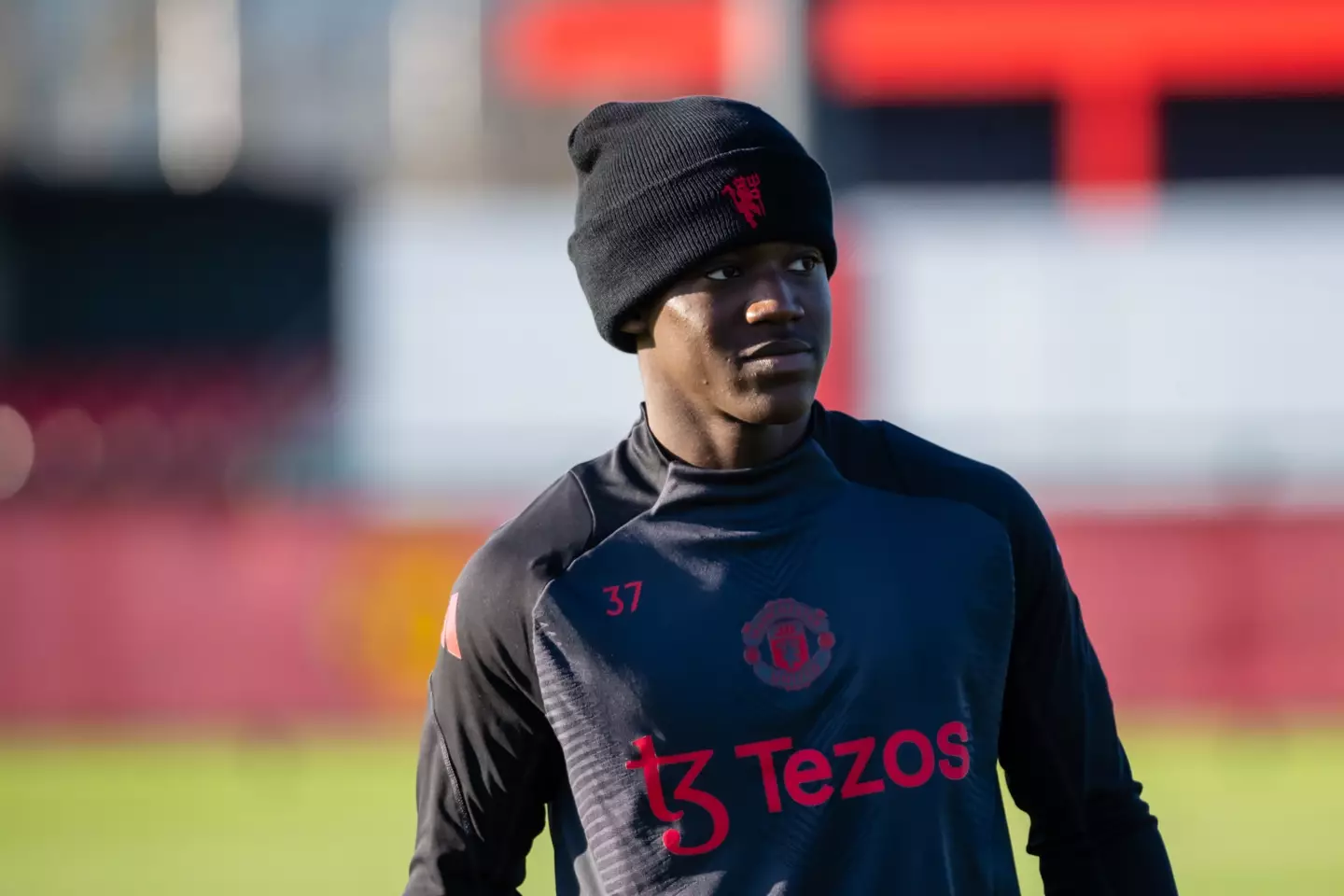 Mainoo is at risk of being suspended for the game against Arsenal (Getty)