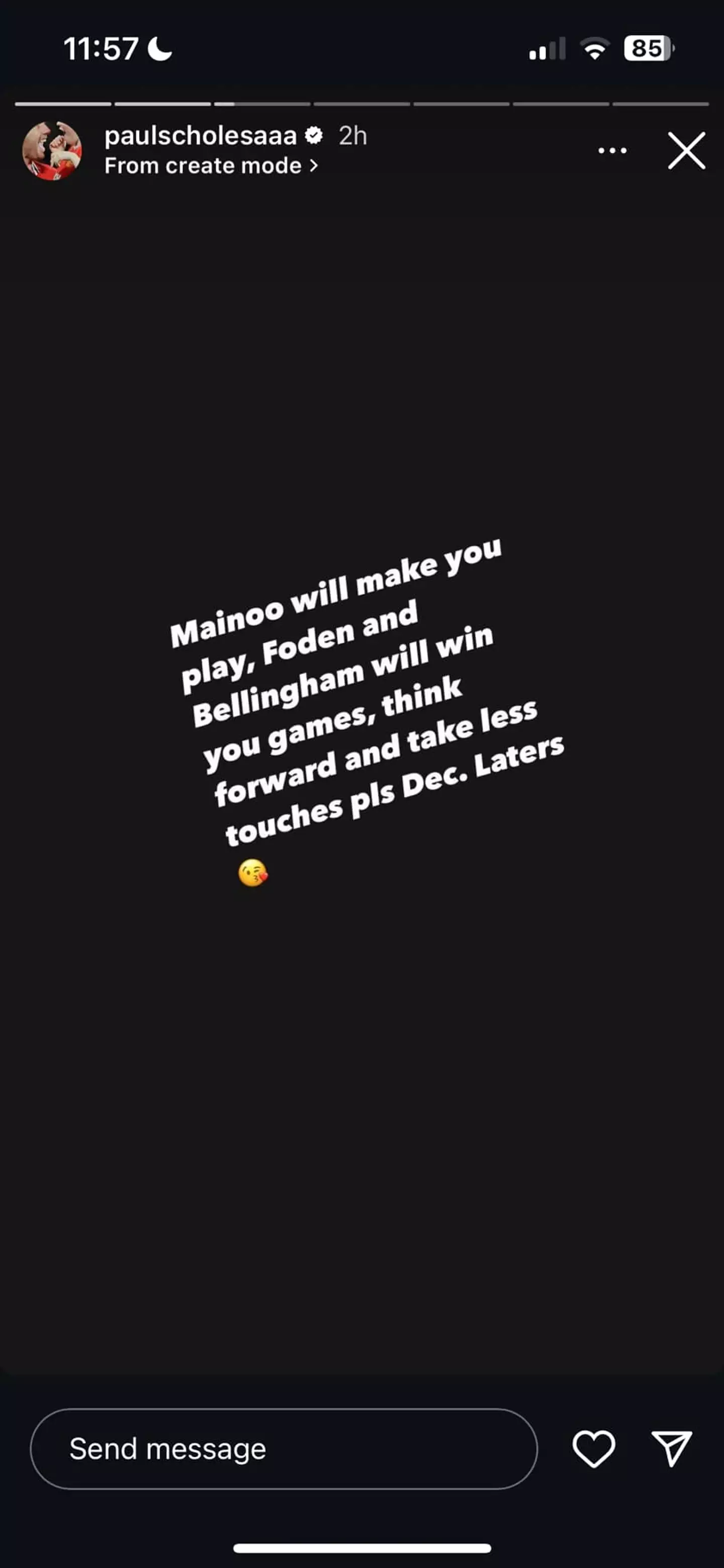 Paul Scholes shared his thoughts on England.