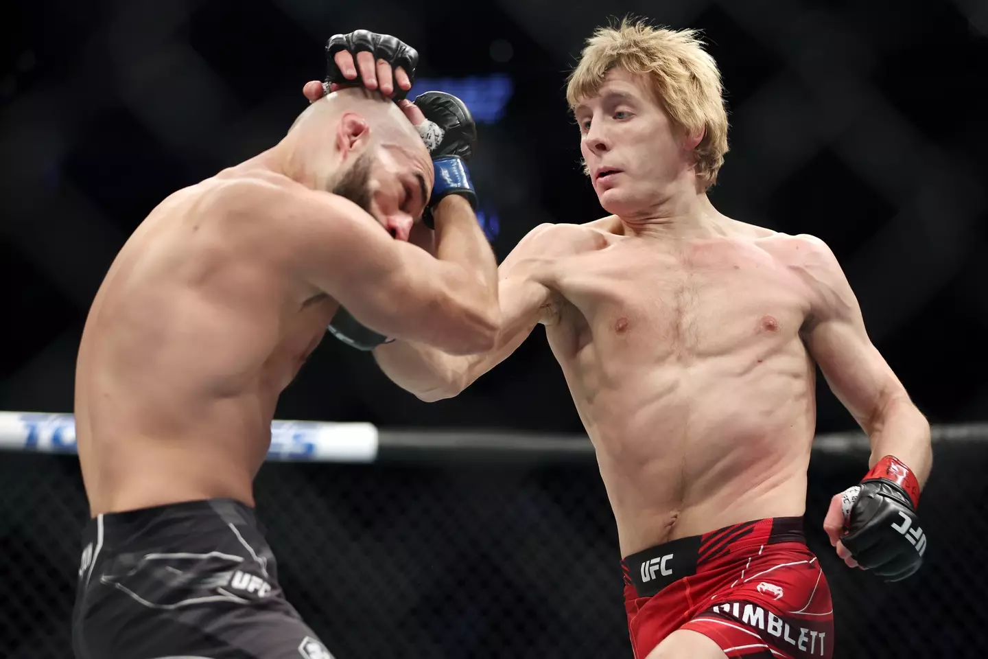 Paddy Pimblett during his bout against Jared Gordon. Image: Getty