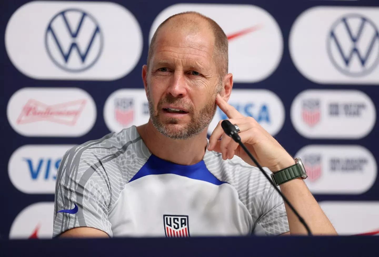 USA manager Gregg Berhalter accidentally alluded to Gio Reyna during his speech at the HOW Institute for Society Summit.