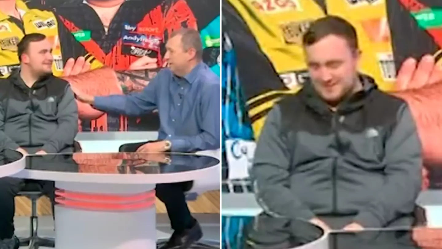 Luke Littler involved in awkward moment with Wayne Mardle who says 'I didn't mean that' live on Sky Sports