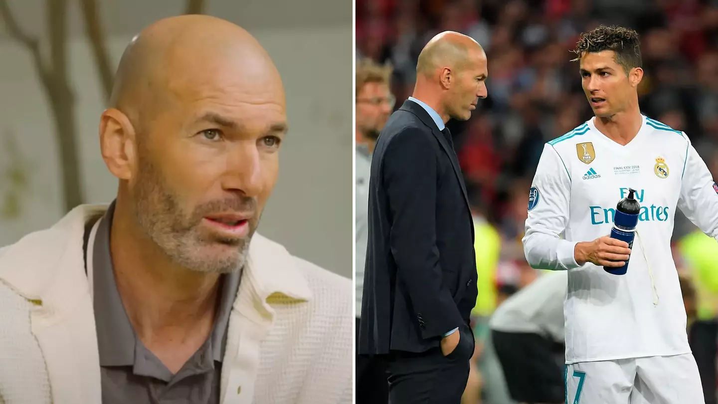 Zinedine Zidane snubs Cristiano Ronaldo when naming the three Real Madrid players who impressed him most as manager