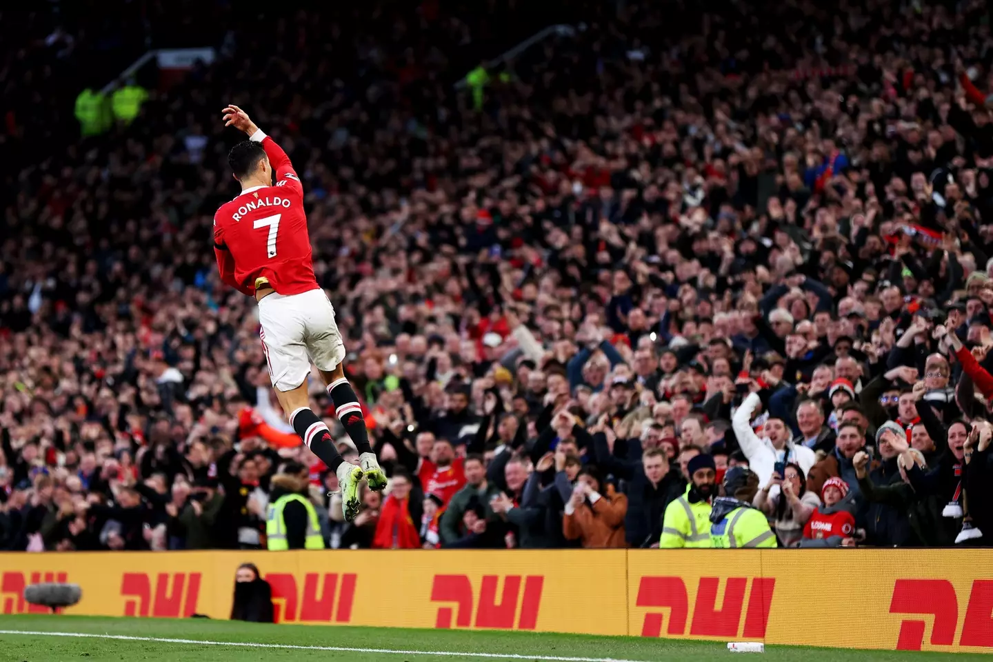 Cristiano Ronaldo also wore the No.7 shirt during his two spells at Manchester United. Image: Getty