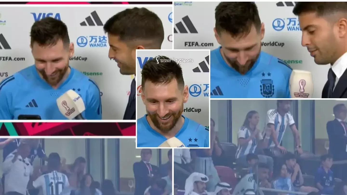 Footage of Lionel Messi watching his family react to his Argentina goal vs Australia is very heartwarming