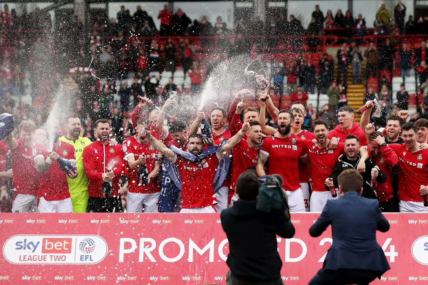 Wrexham secured their second promotion in successive seasons on Saturday (Getty)