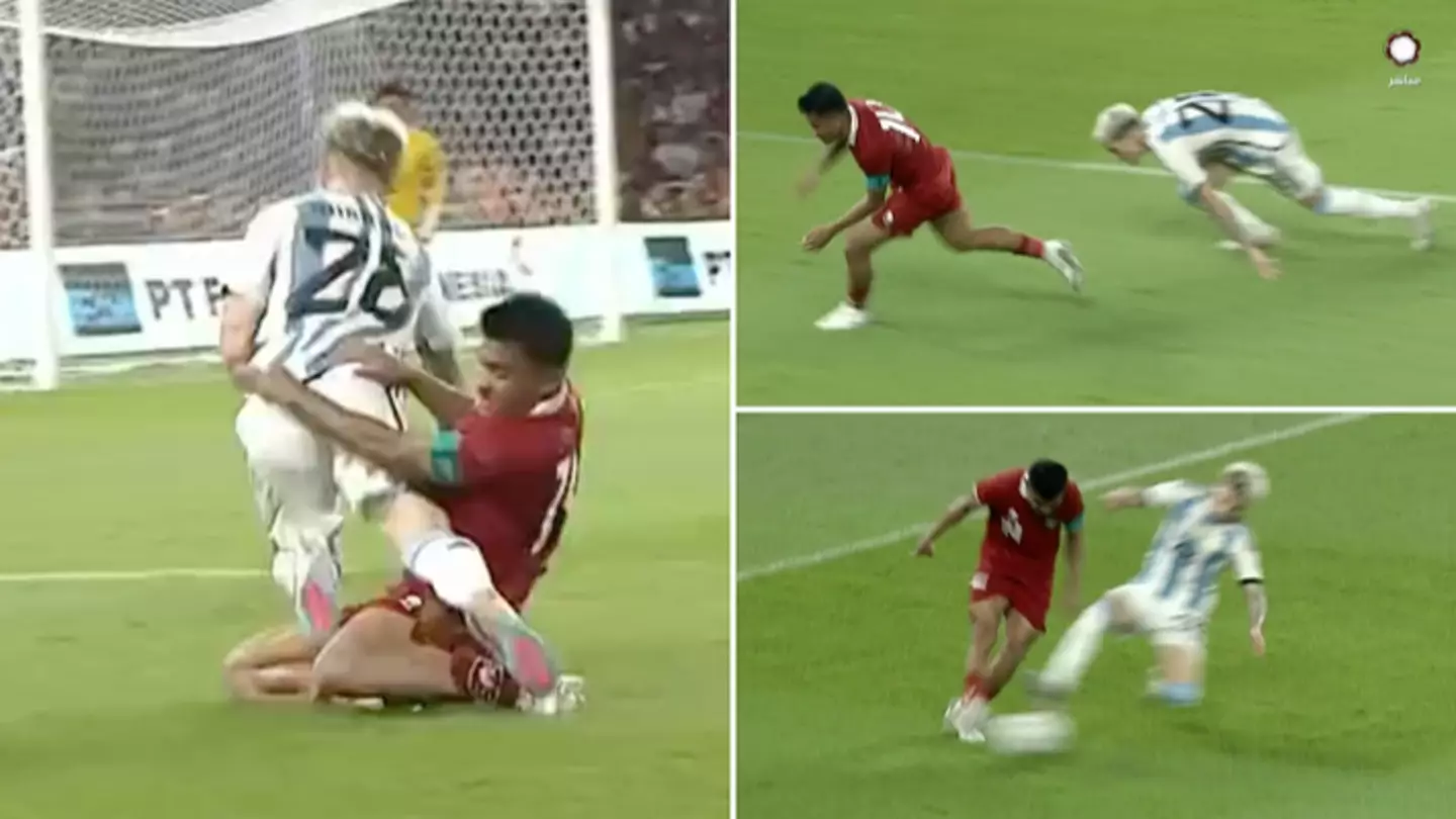 Man United fans are loving Alejandro Garnacho’s feisty challenge during Argentina vs Indonesia