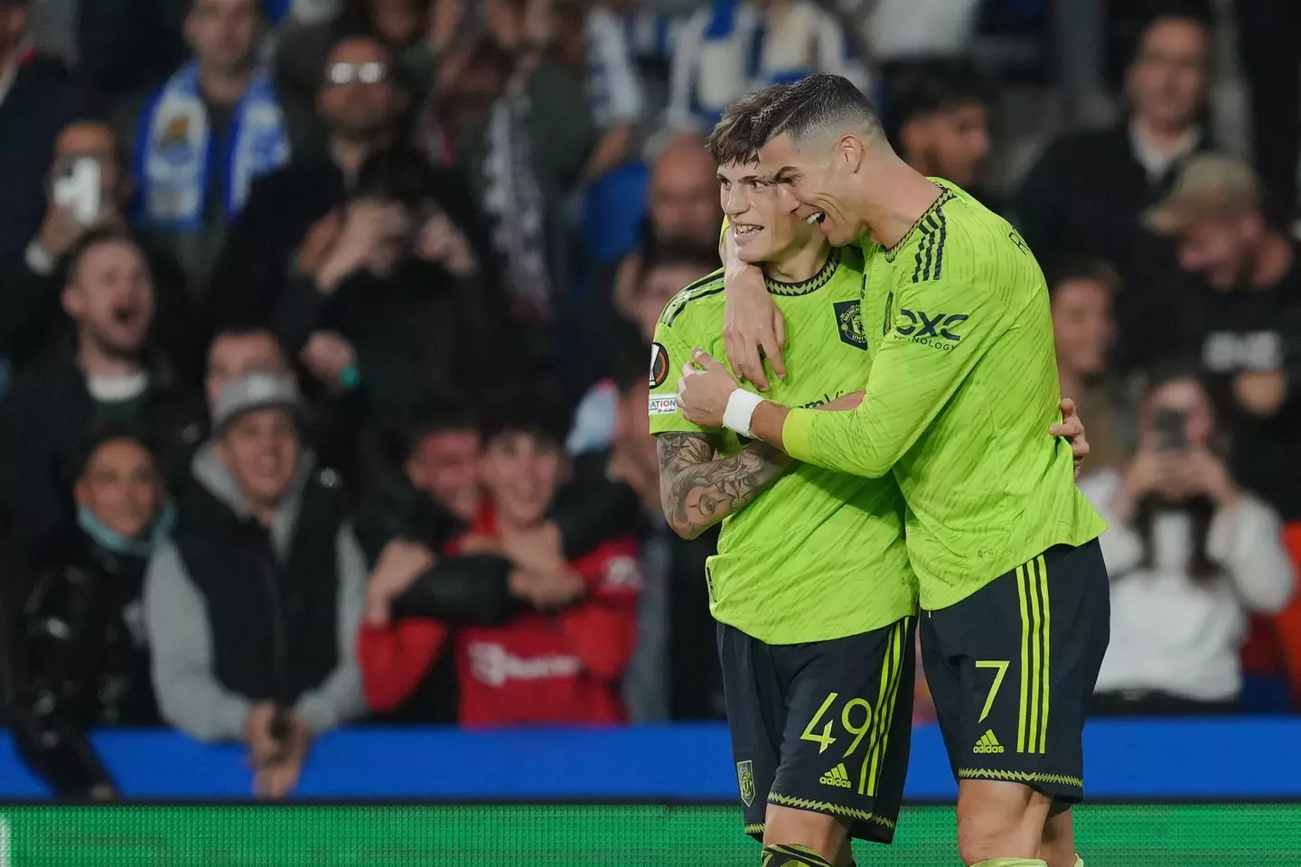 Alejando Garnacho scored the winning goal as Manchester United beat Real Sociedad 1-0 on Thursday (Image: Alamy)