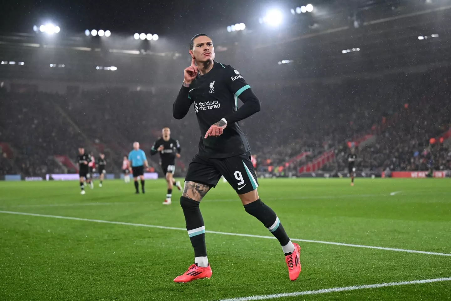 Nunez sent a clear message to the Southampton fans. Image credit: Getty
