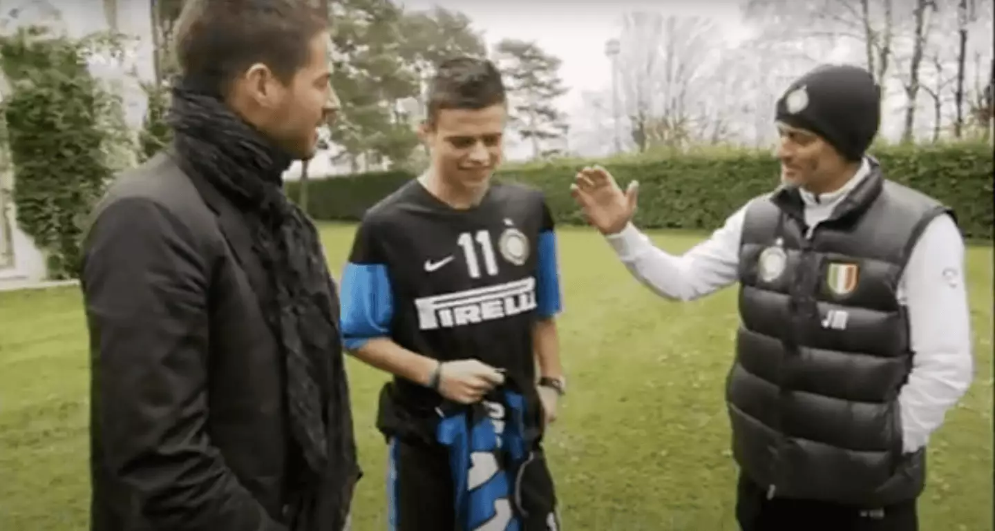 Greenhalgh was welcomed to the Italian club by Jose Mourinho. Image credit: Sky Sports