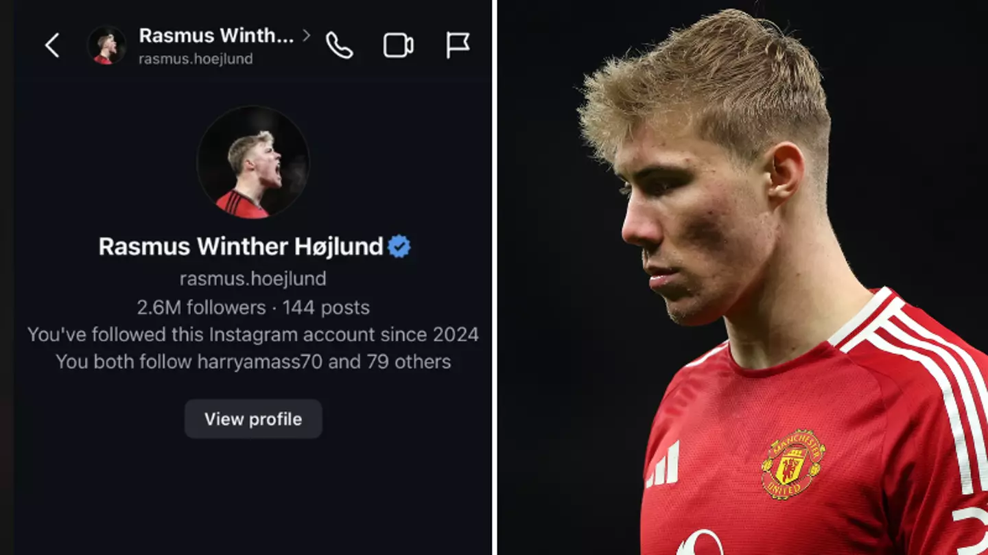 Rasmus Hojlund hits out at Man Utd fan with Instagram DM after post with shocking claim goes viral