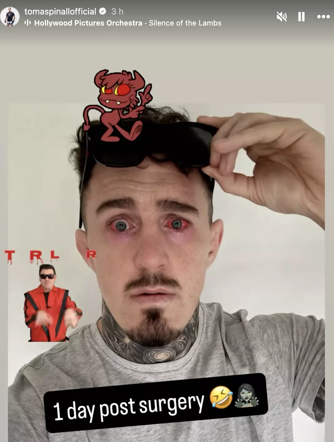 Tom Aspinall posted to Instagram (Credit:TomAspinall)