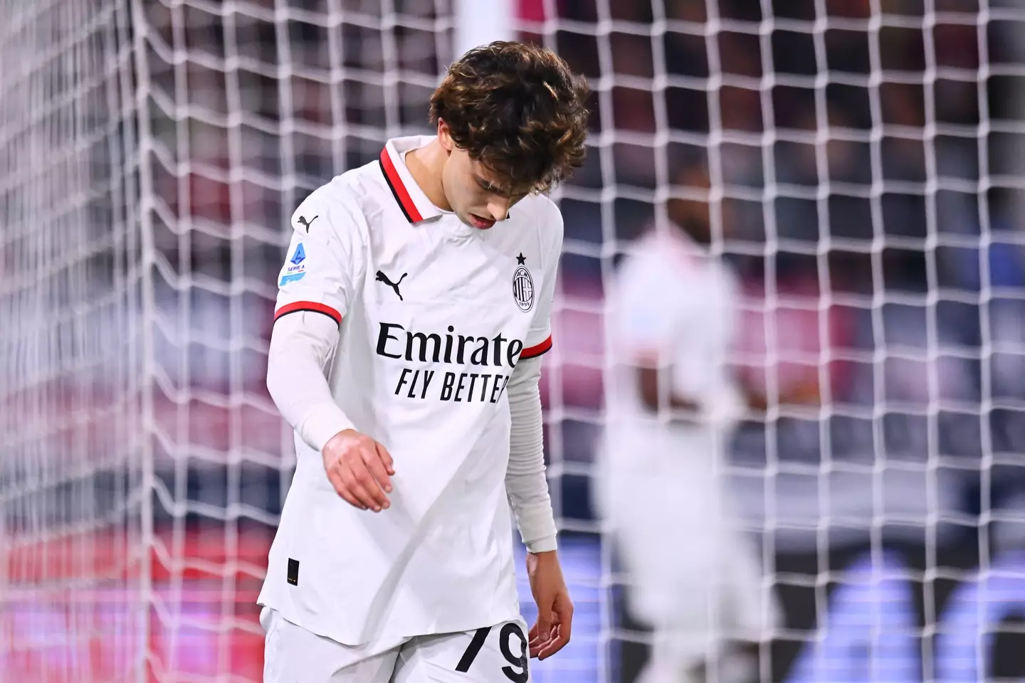Joao Felix cuts a dejected figure against Bologna. Image: Getty