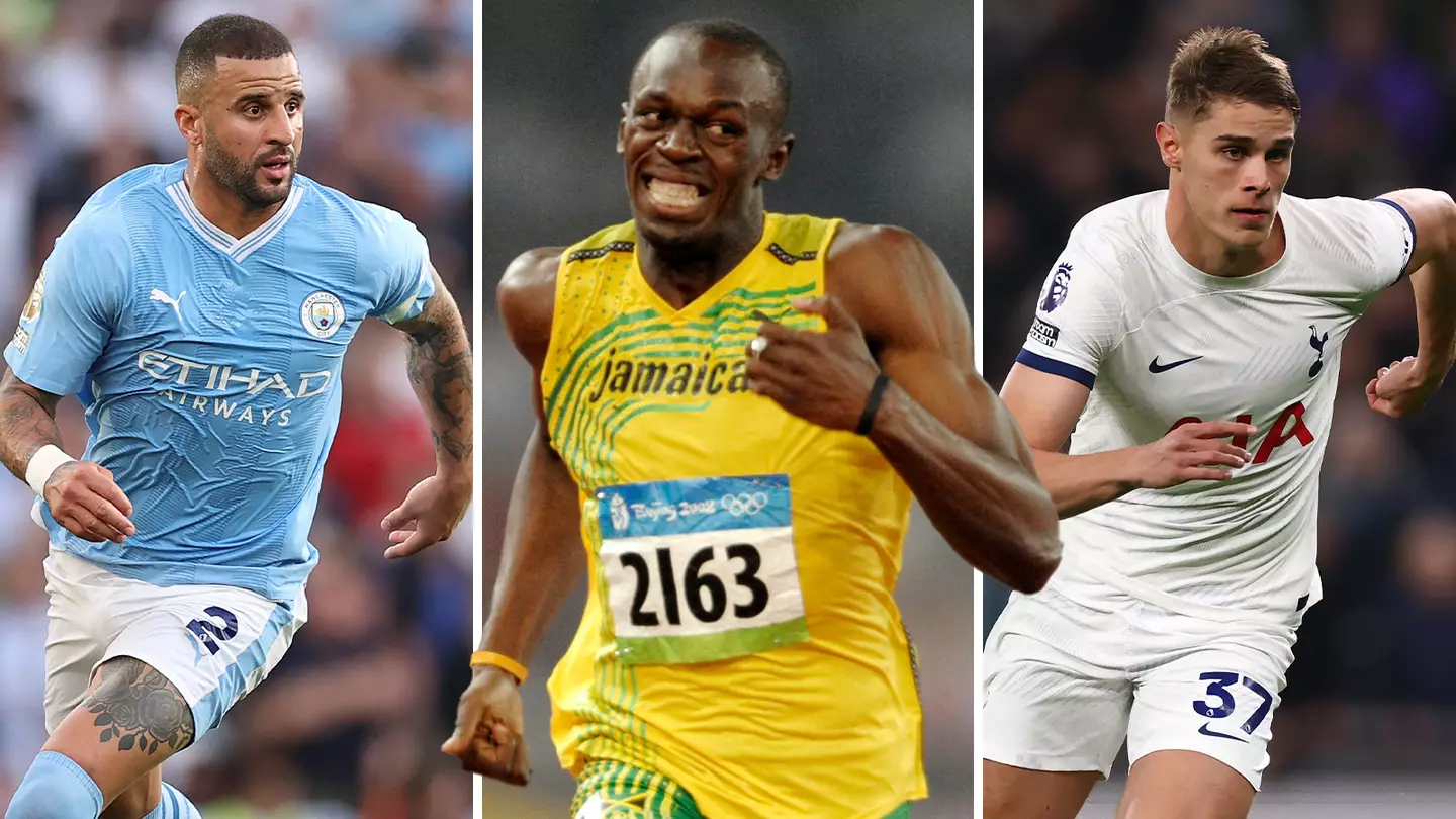Eight fastest Premier League players compared to Usain Bolt and the results are shocking