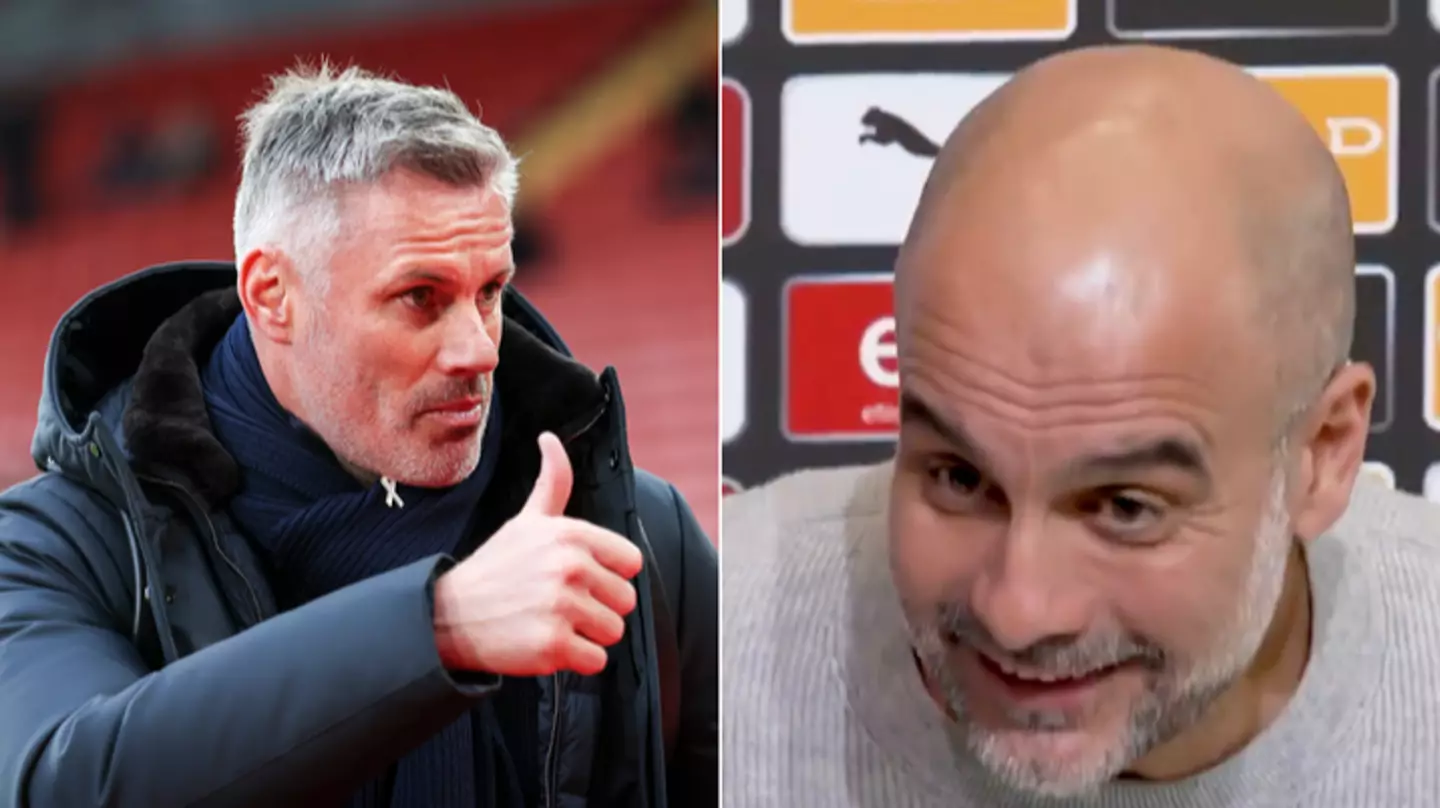 Jamie Carragher responds immediately after being called out by Pep Guardiola for Erling Haaland claim