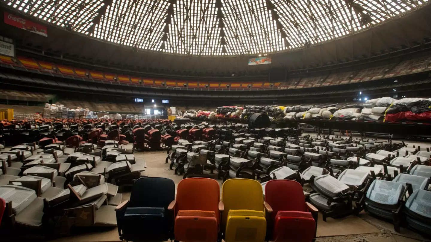 Massive stadium that cost $349m to build is now abandoned as haunting images from inside emerge