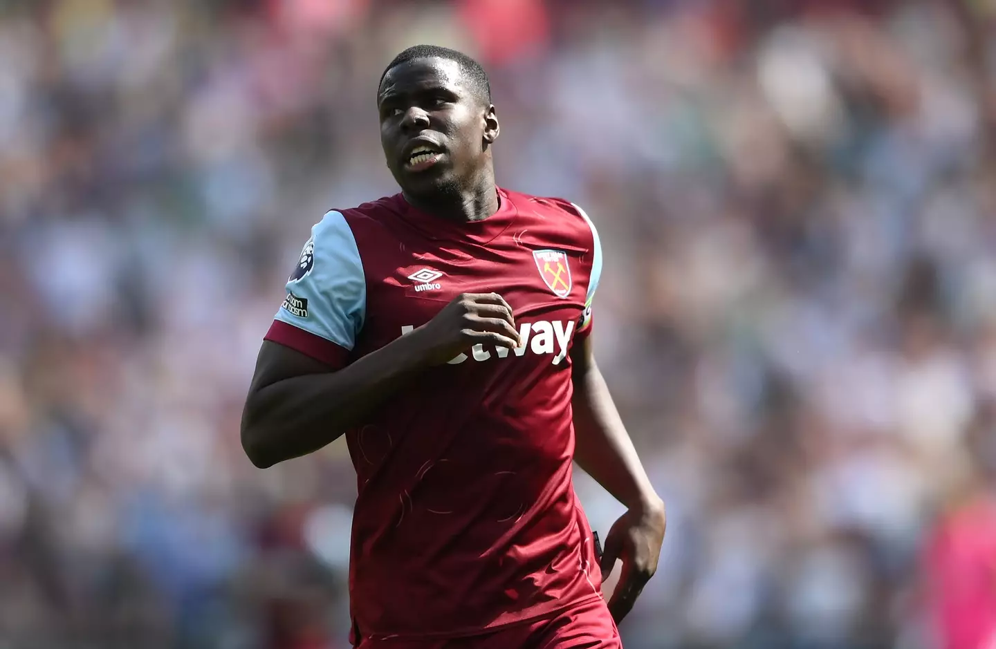 Kurt Zouma captained West Ham but made a loan move to the Saudi Pro League. Image: Getty