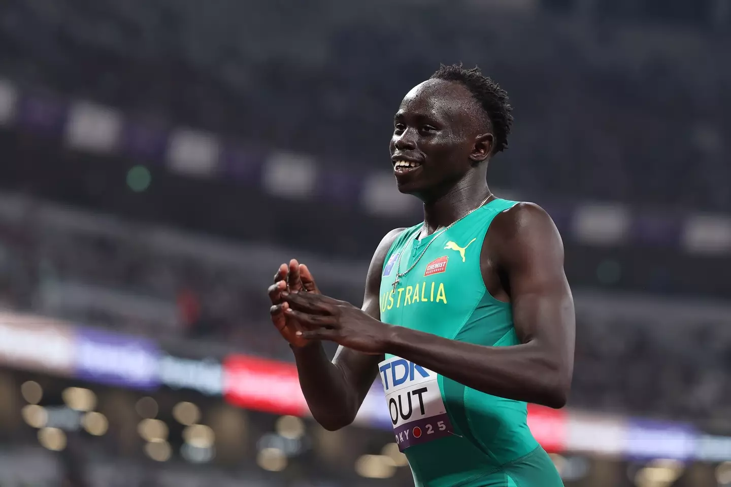 Gout Gout has been handed an Olympics warning by a rival who has broken a 15-year record. (Image: Getty)