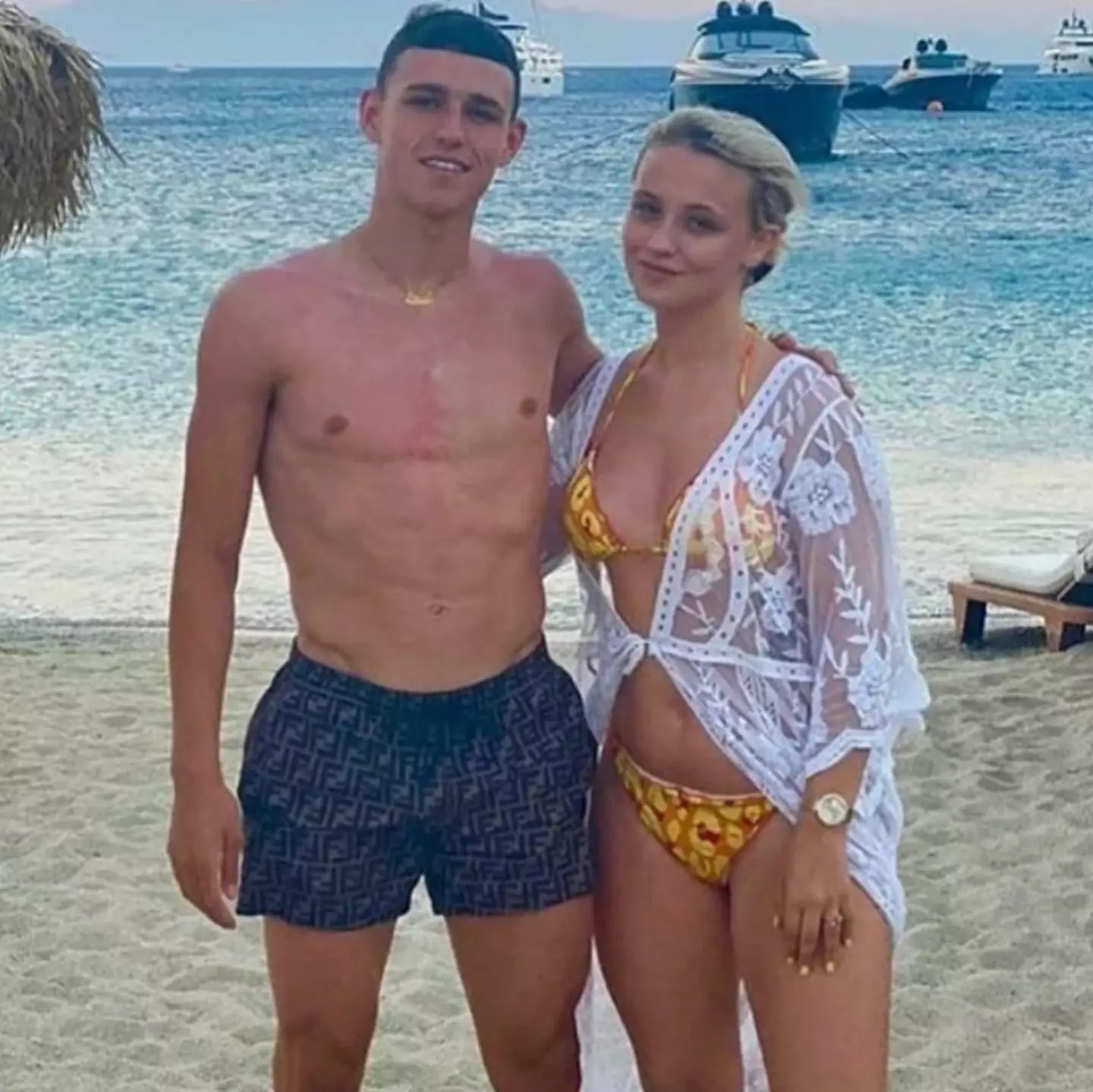 Phil Foden and his girlfriend. Triangle News / The Sun