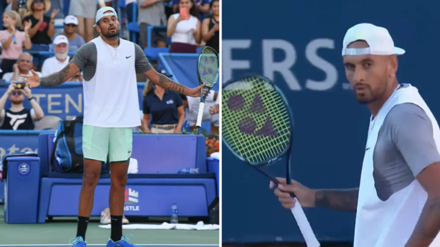 Nick Kyrgios pays tribute to support team despite blowing up at them in ‘mentally tough’ win over fellow Aussie