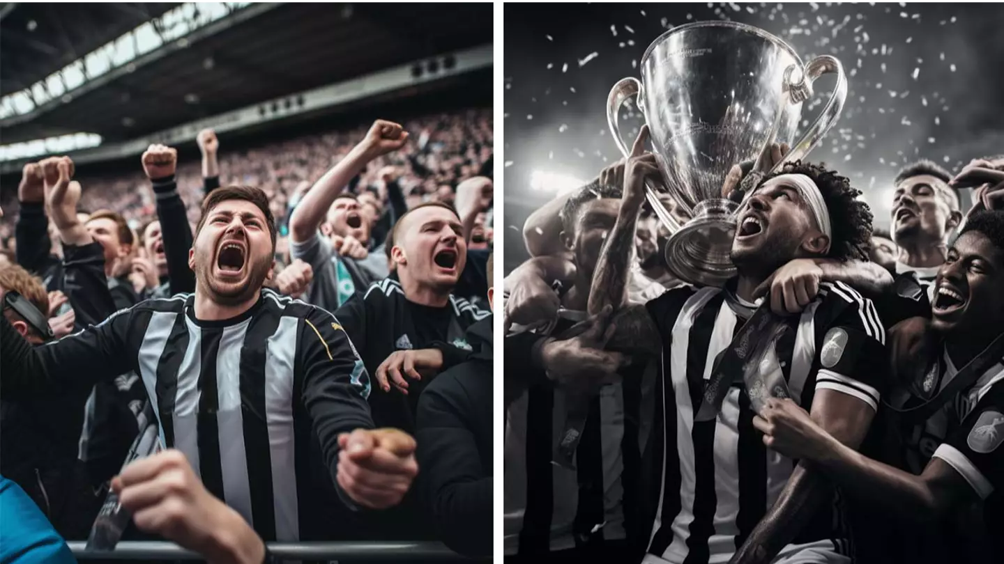 Newcastle fans are backing their team to win Europe’s top competition this season