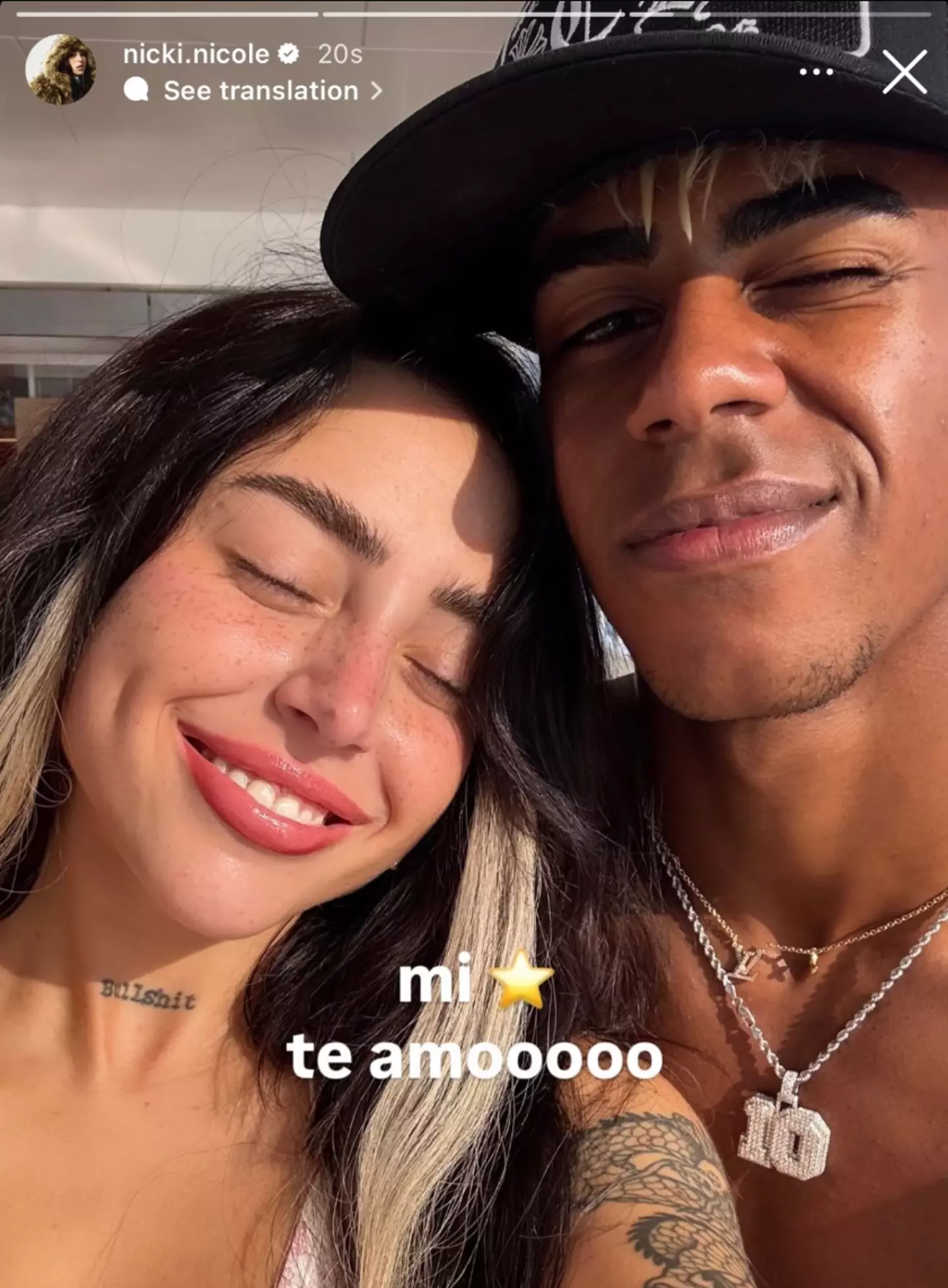 Nicki Nicole's message to Lamine Yamal (credit: getty)