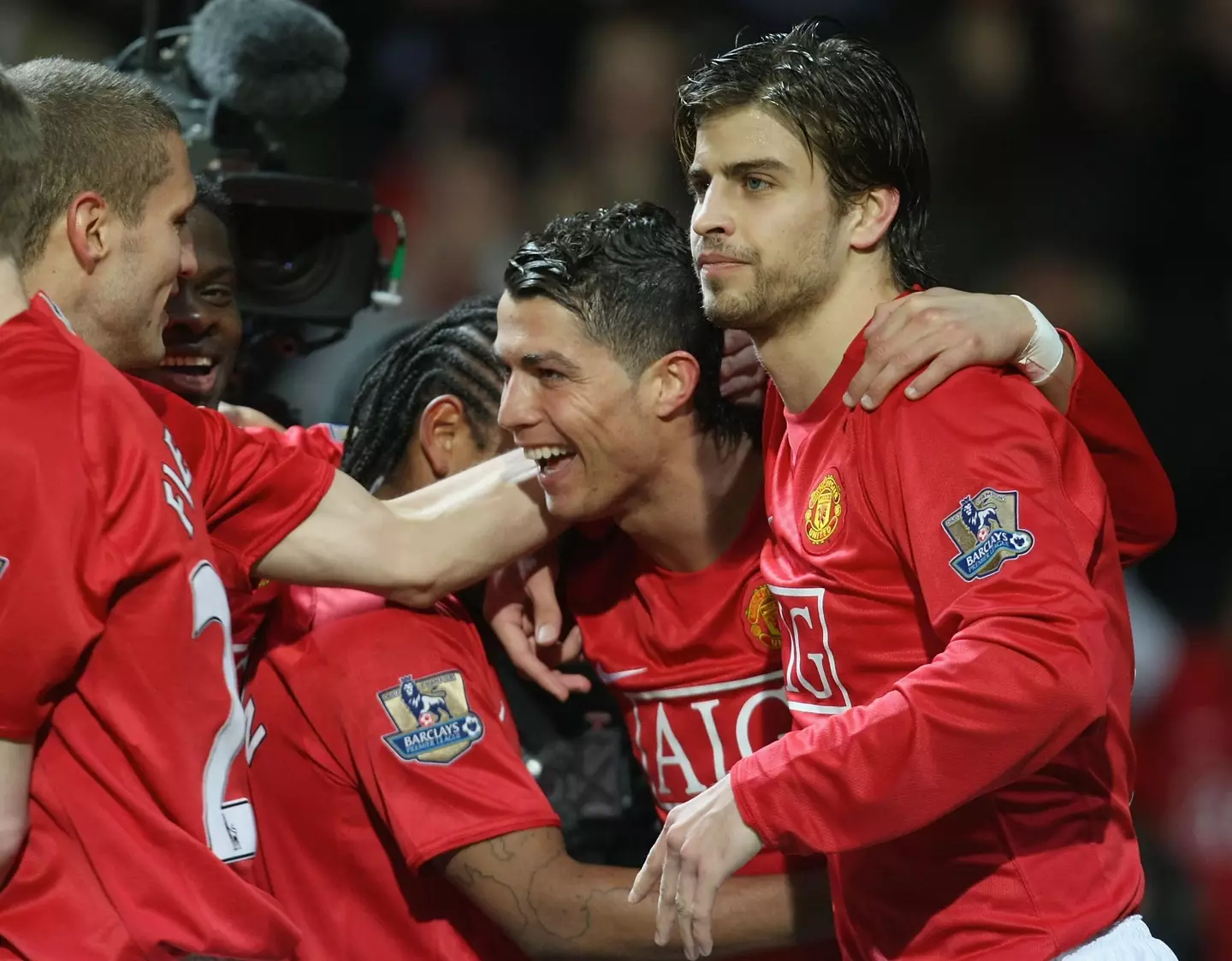 Ronaldo and Pique played together at Old Trafford. (Image
