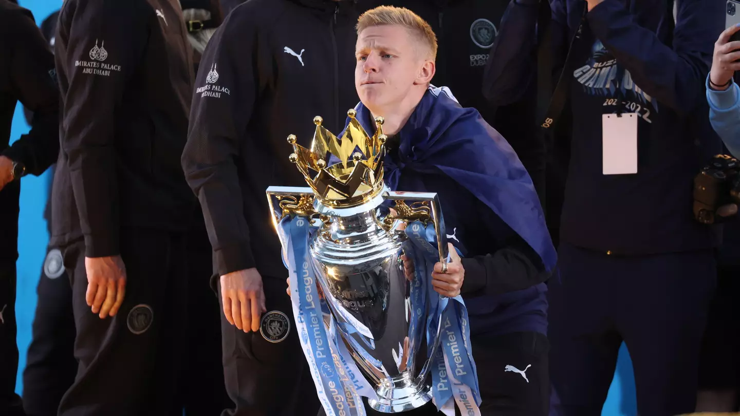Oleksandr Zinchenko won four Premier League titles at Manchester City