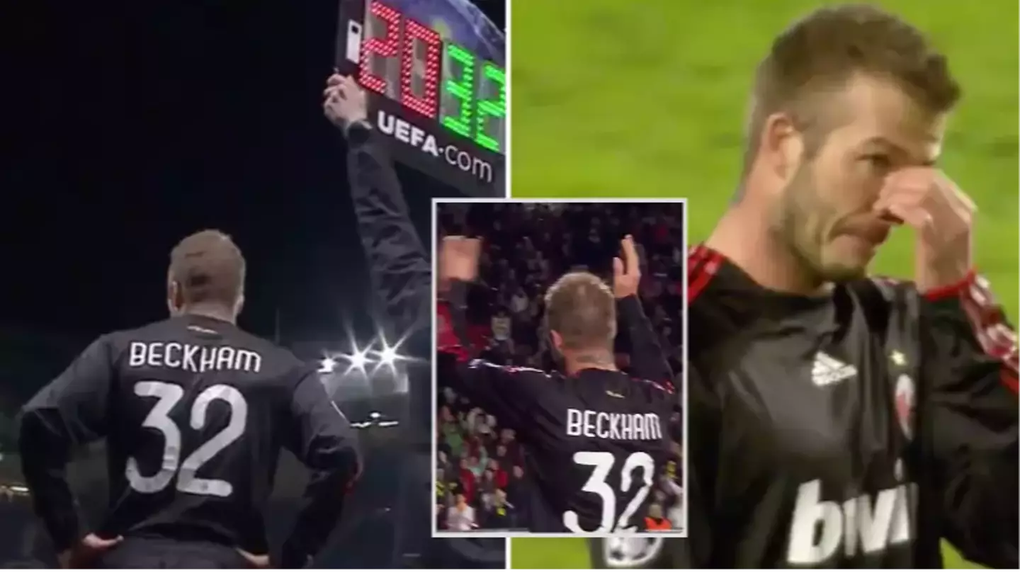 David Beckham was brought to tears after receiving incredible standing ovation on return to Old Trafford