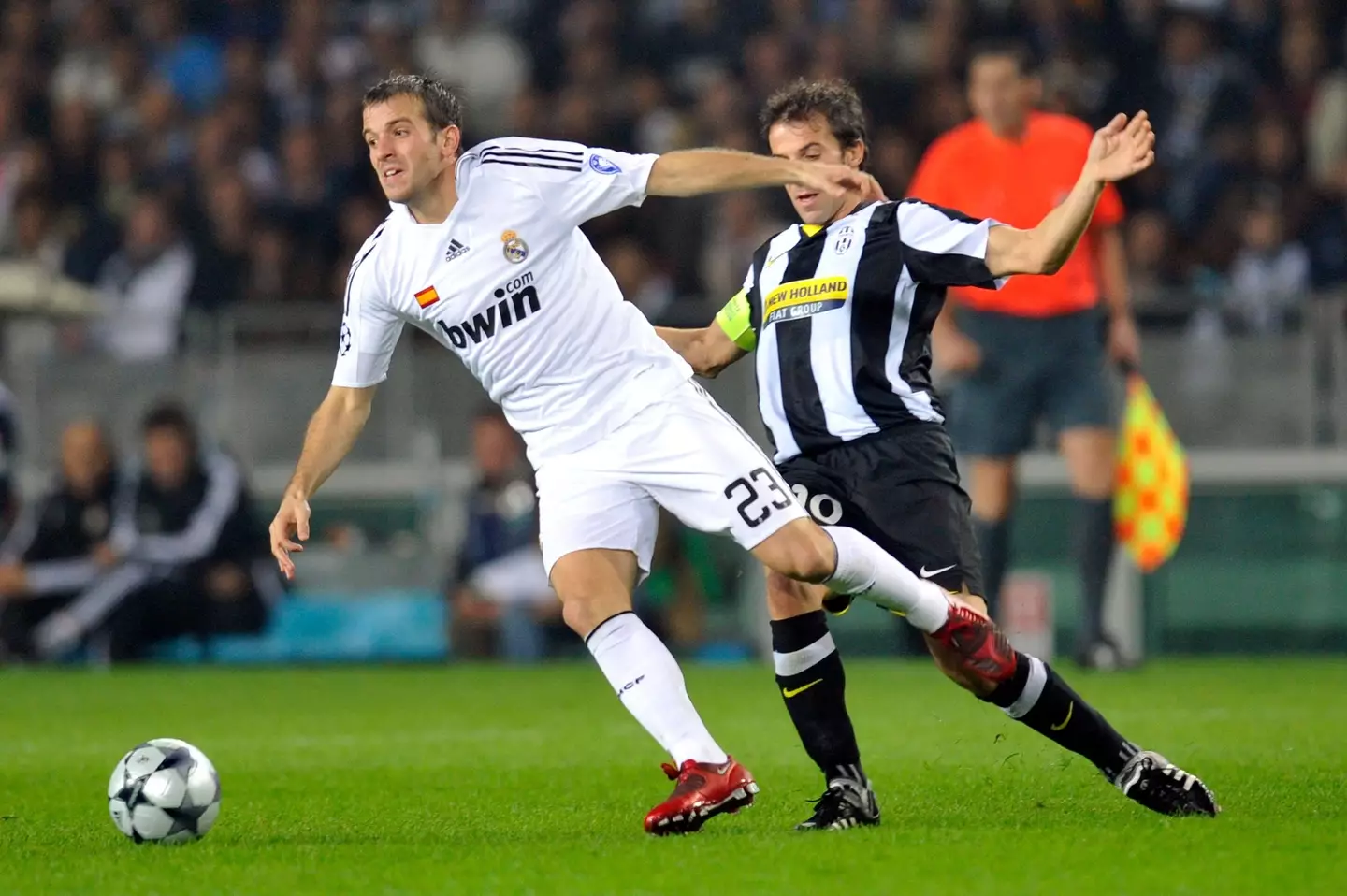 Van der Vaart wearing red boots for Real Madrid. Image: PA Images