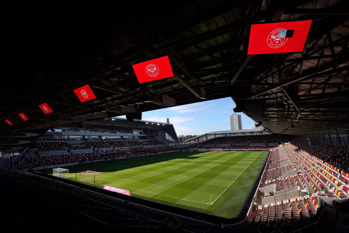 General view of the Brentford Community Stadium. (Alamy) 