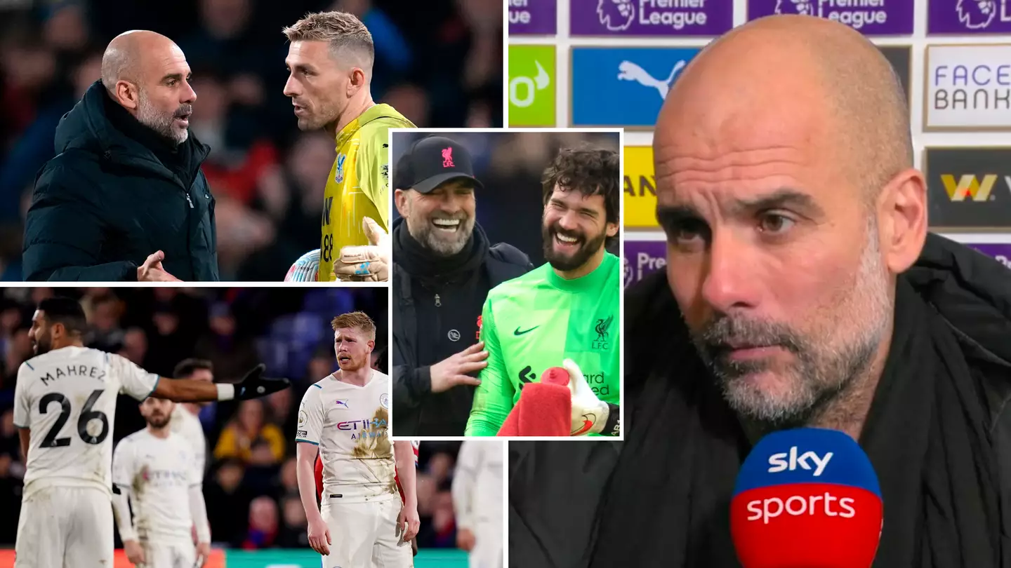 Pep Guardiola 'Goes Full Jurgen Klopp' By Blaming The Grass For Man City's Draw Against Crystal Palace