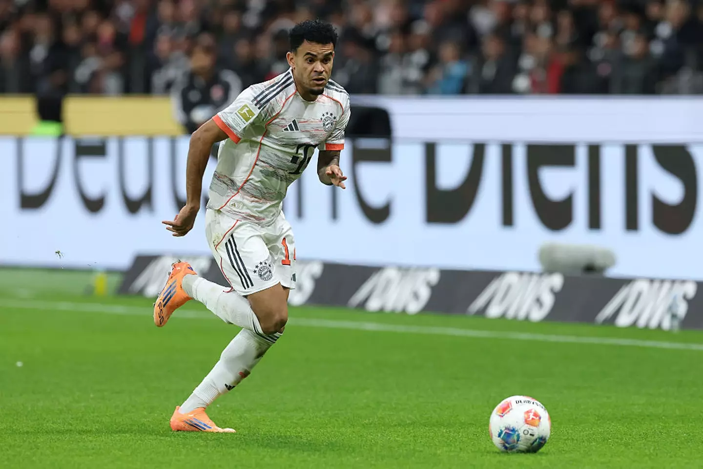 Luis Diaz is enjoying life at Bayern Munich so far. (Image: Alexander Hassenstein/Getty Images)
