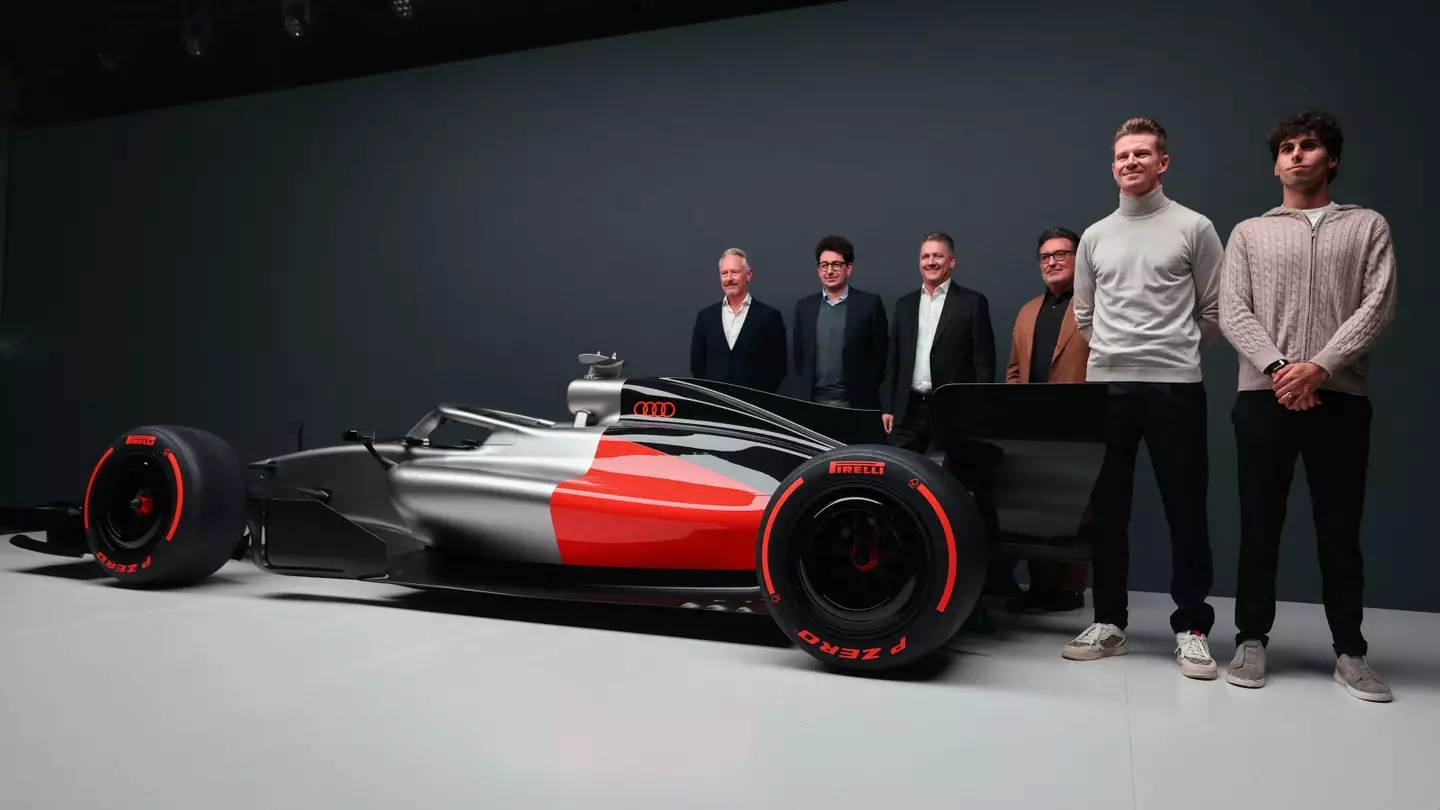 First Footage of Audi F1 Car Testing on Track Reveals Key Detail