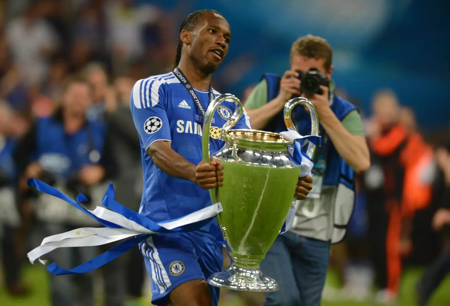 Drogba would go on to win the Premier League four times and the Champions League after joining Chelsea (Image: PA)