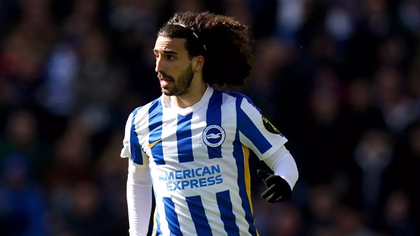 Marc Cucurella in action for Brighton.