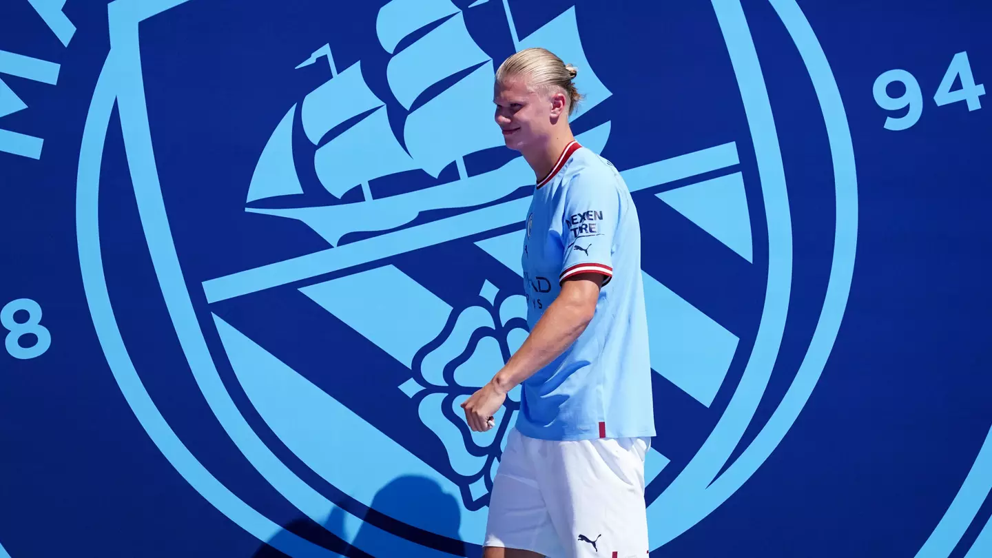 Erling Haaland is expected to make his Man City debut