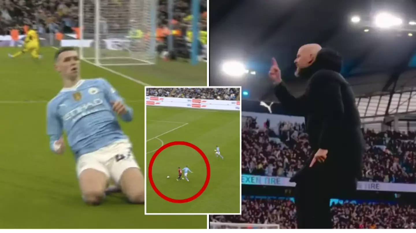 Fans furious at what one Man Utd player did before Phil Foden's screamer