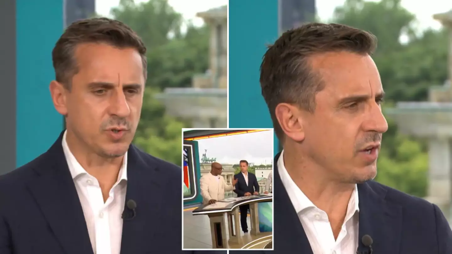 Ian Wright forced to step in as Gary Neville unleashes furious rant live on air ahead of England game