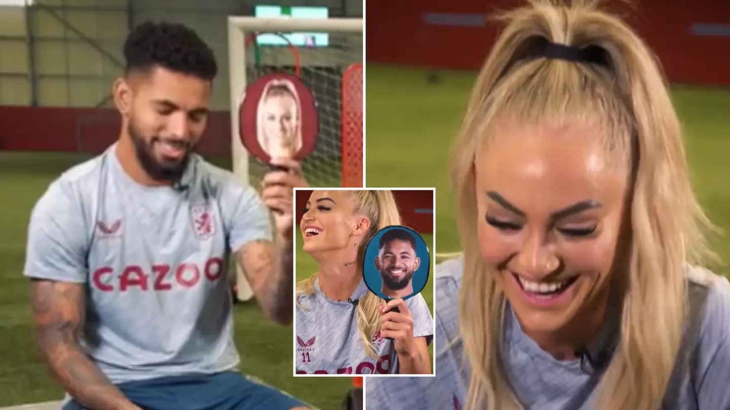 Douglas Luiz and Alisha Lehmann play 'Mr. & Mrs.' and it's gold, asked to pick who's the better footballer
