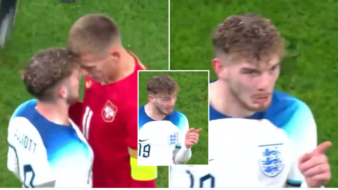 Harvey Elliott involved in strange confrontation with Serbia's Vladimir Lucic, fans make same comments