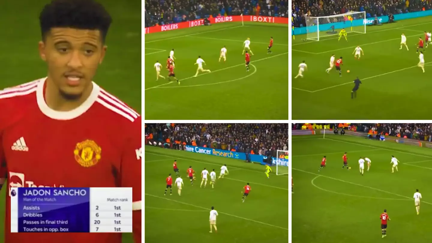 Jadon Sancho From The Bundesliga Turned Up Vs Leeds, His Highlights Are Incredible