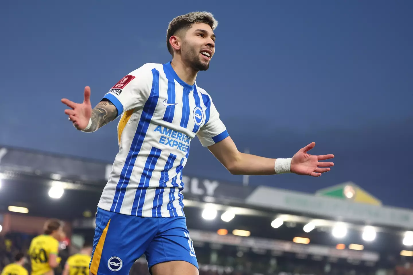 Enciso spent three years at Brighton. Image credit: Getty
