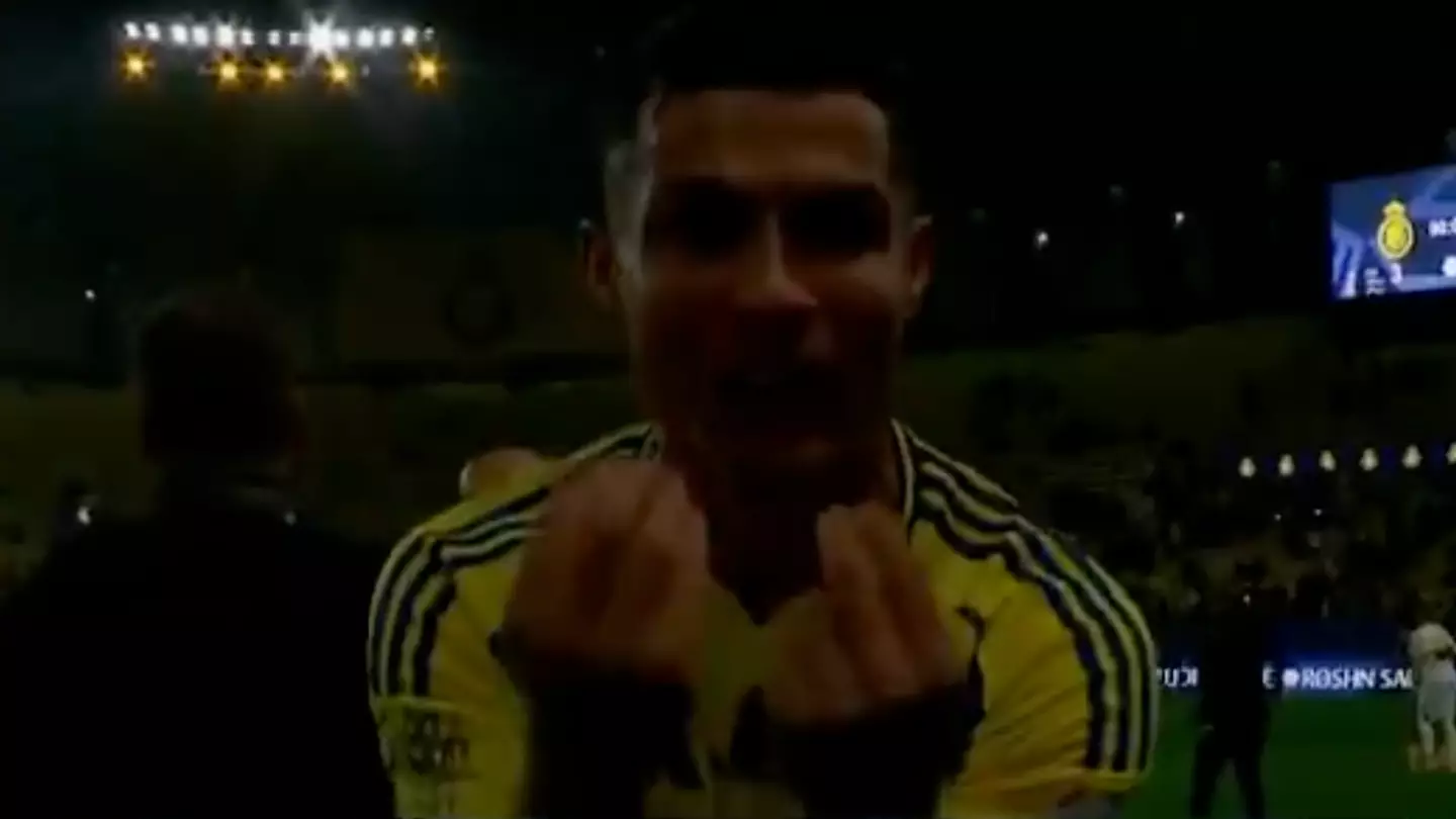 Cristiano Ronaldo's seven-word message to the camera after disallowed goal for Al Nassr